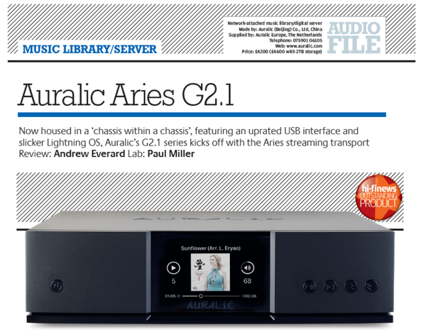 ARIES G2.1 Review by HiFi-News UK