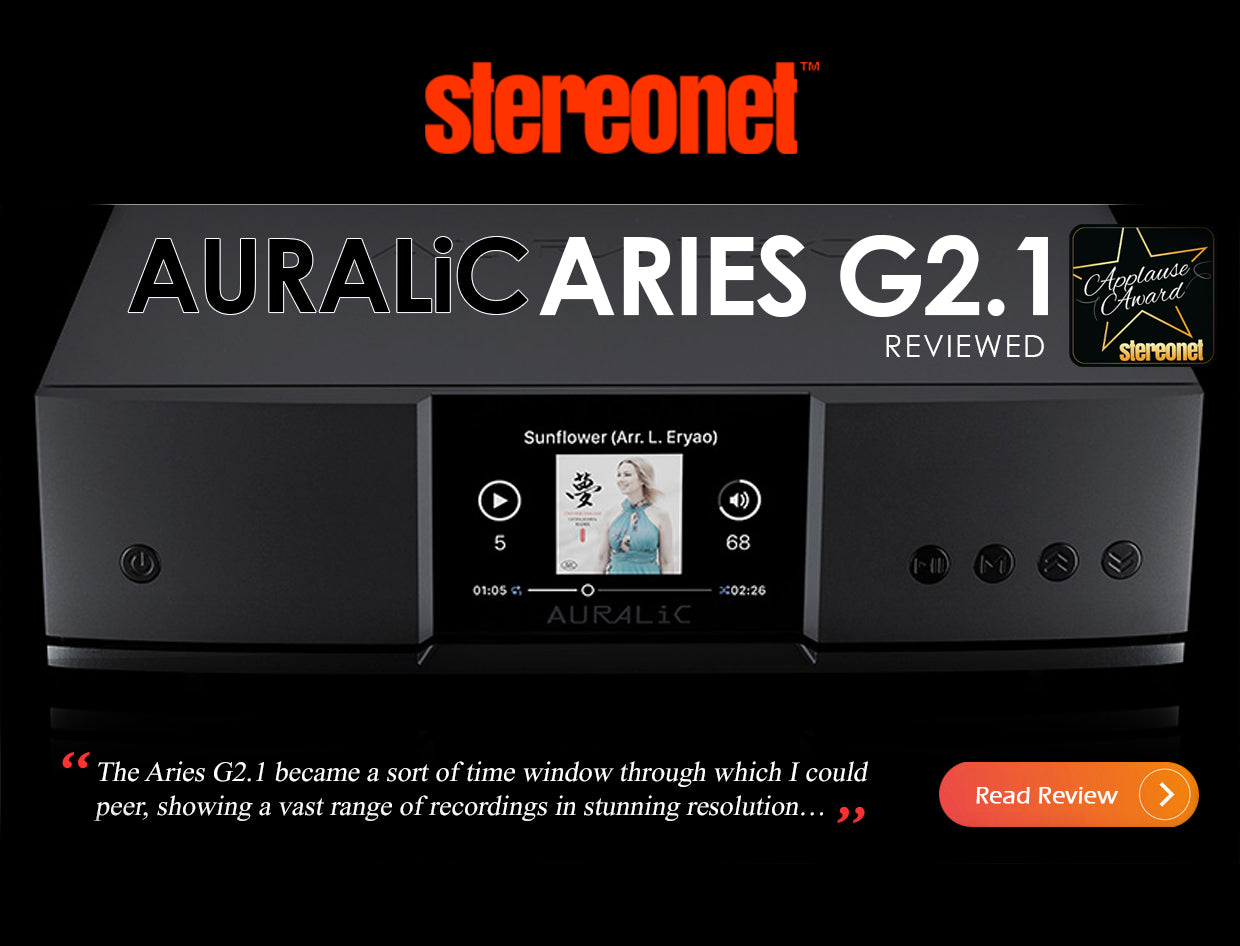 StereoNet Reviews the Aries G2.1 wireless streaming transport