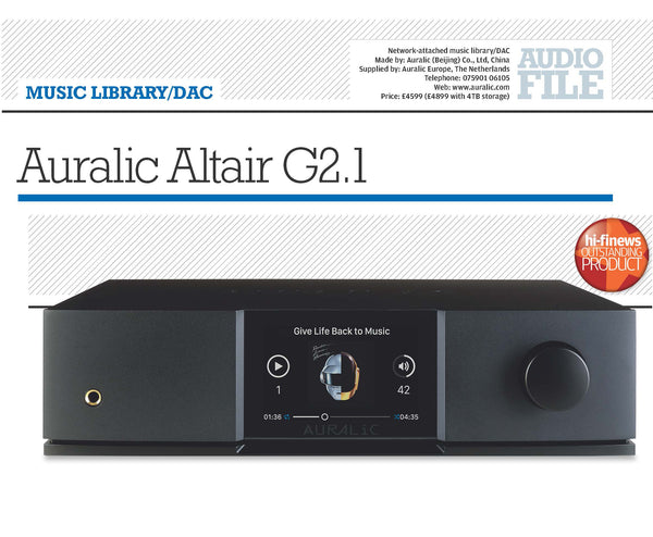 ALTAIR G2.1 Review by HiFi News